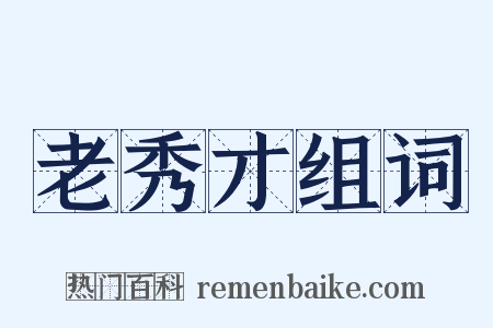 老秀才组词是什么意思的图片